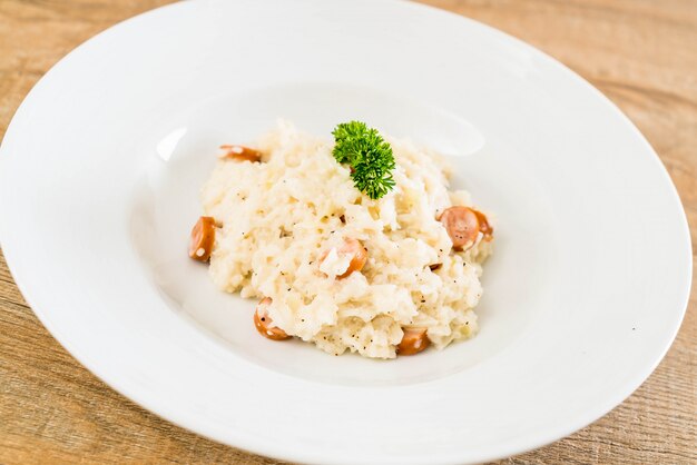 risotto with sausage