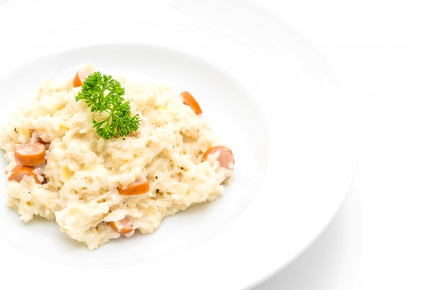 risotto with sausage