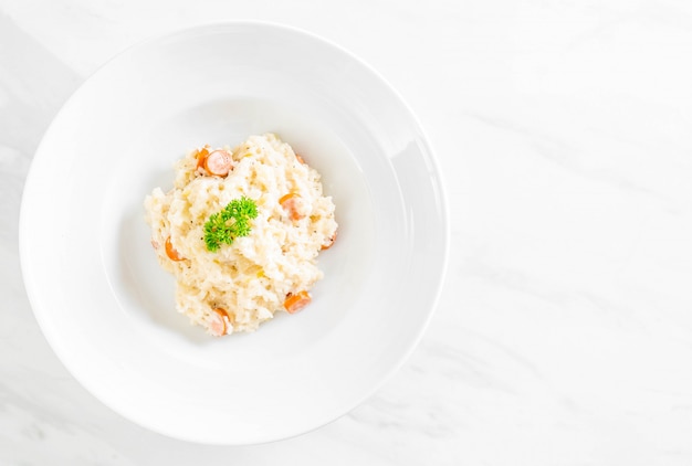 risotto with sausage