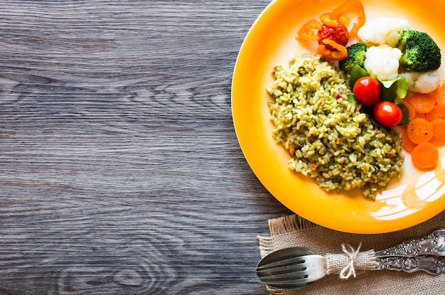 Risotto with vegetables