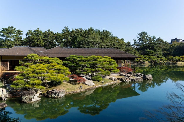 Ritsurin Garden in autumn