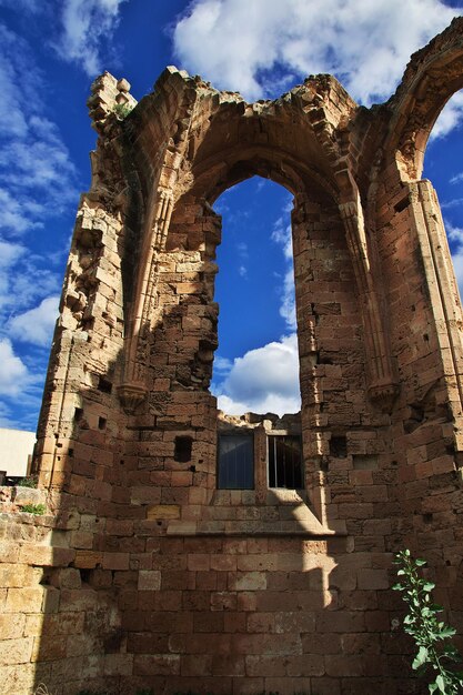 Riuns of church in Famagusta, Northern Cyprus