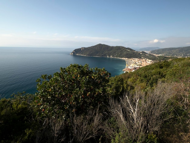 Riva trigoso Sestri Levante Aerial view