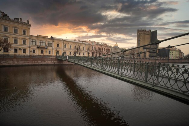 Photo river canals of st petersburg