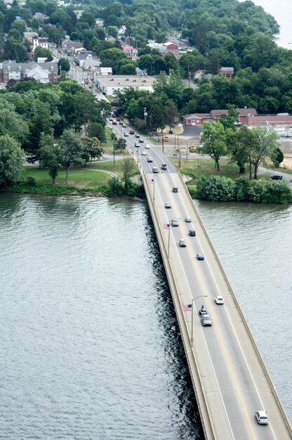 River in city