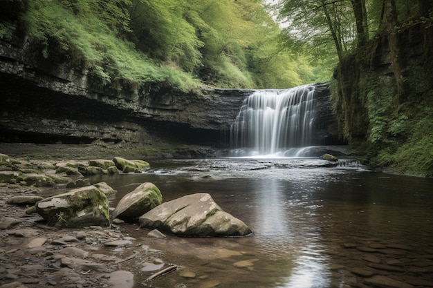 The river derwent at the bottom of the gorge