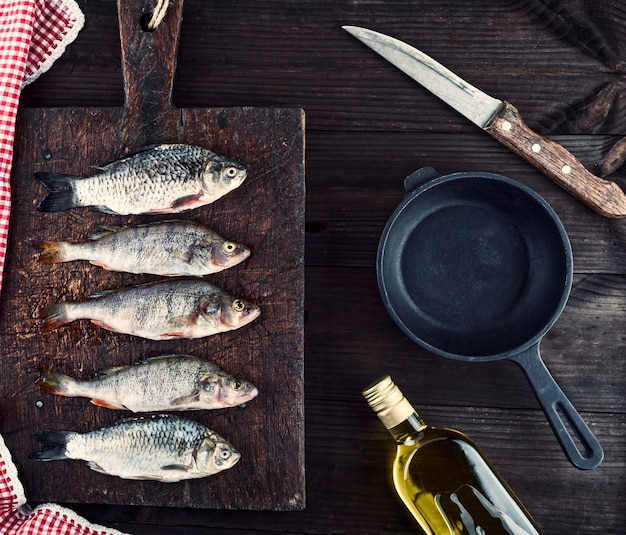 River fish crucian and perch 