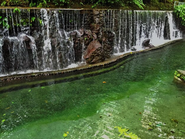 River flowing through rocks