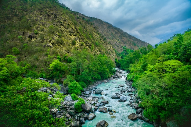 Fiume da trekking sempreverde