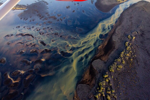 Photo river from above