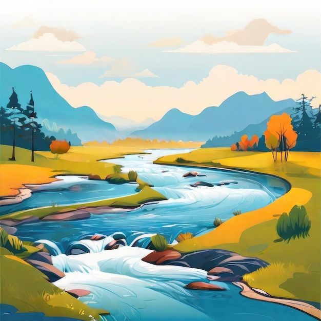 river illustration