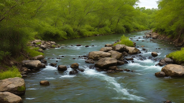 River Inside The Village