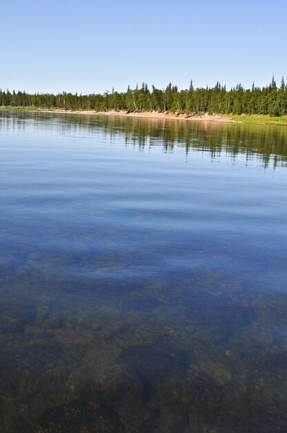 River landscape in the Urals