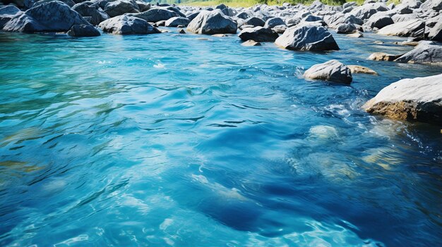 river on mountain