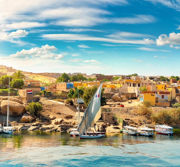 River Nile and boats