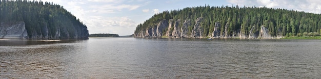 River panorama in the national Park Yugyd VA