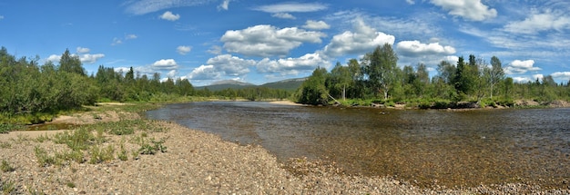 River panorama in the national Park Yugyd VA