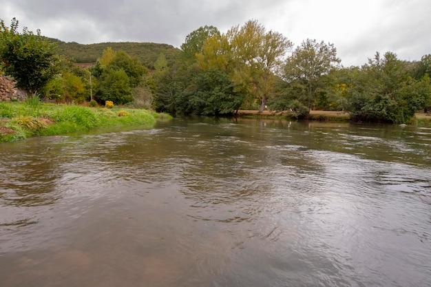 The river pas as it passes through