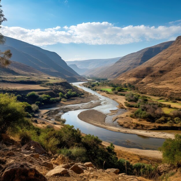 a river running through a valley