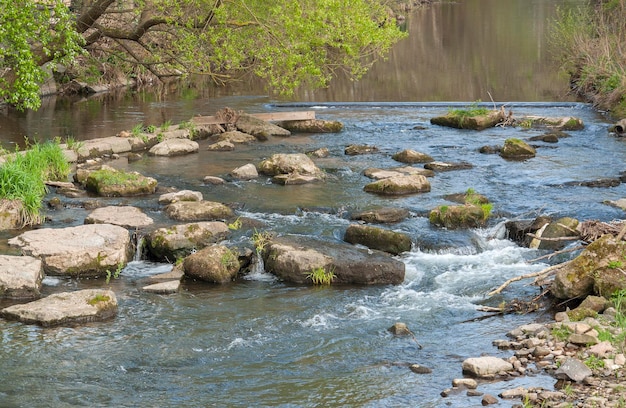 river Sinn in Bad Brueckenau