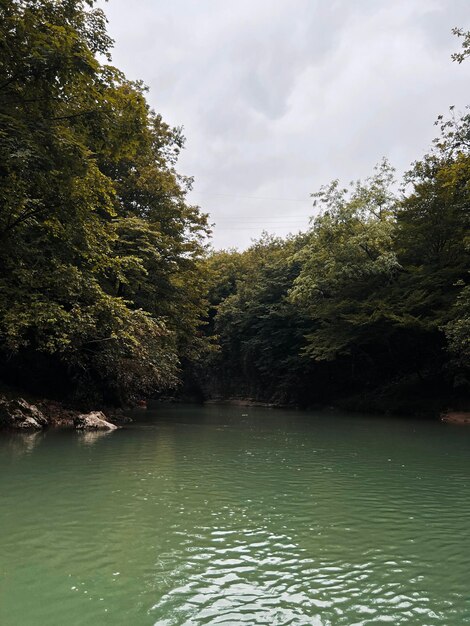 峡谷の川の旅