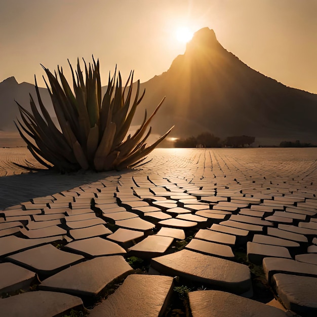 Foto letto senza acqua per la siccità