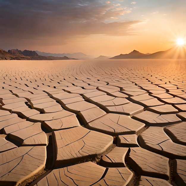 Riverbed without water for drought