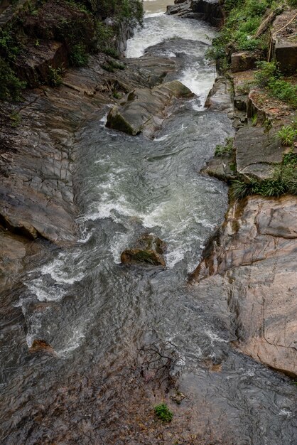 Rivers and waterfalls in the countryside