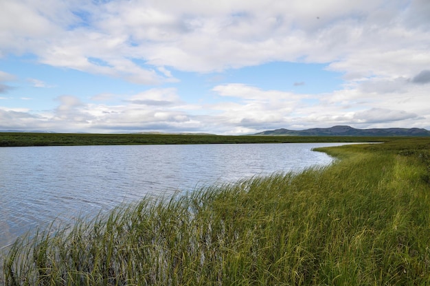 Rivier op het Yamal-schiereiland