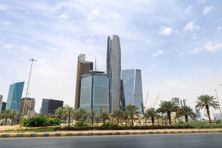Photo riyadh saudi arabia mar 15 2024king abdullah financial district kafd business towers