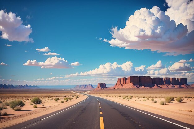 The road across the desert is a desolate no man land desert road wallpaper background scenery