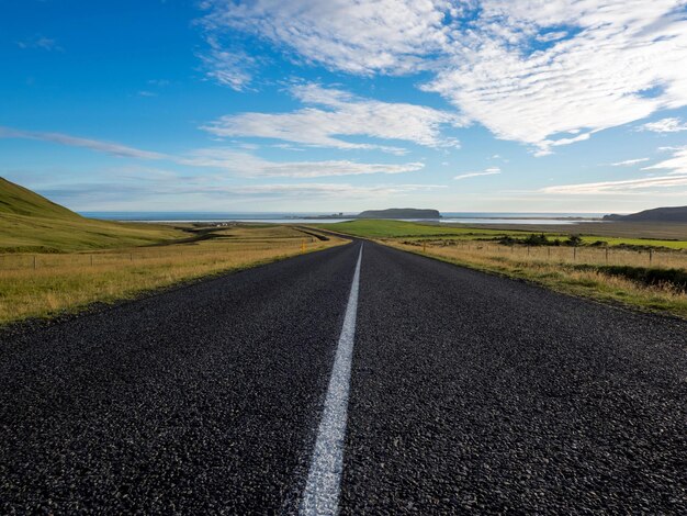 Road against sky