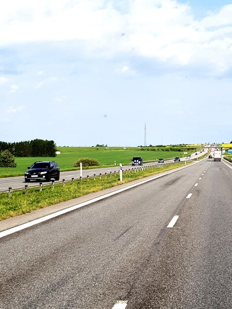 Road against sky