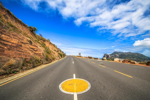 Road amidst landscape against sky