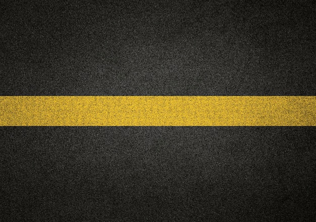 road asphalt texture with yellow paint separation line