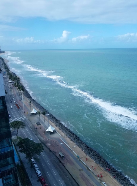 A road next to a beach with in Brasil