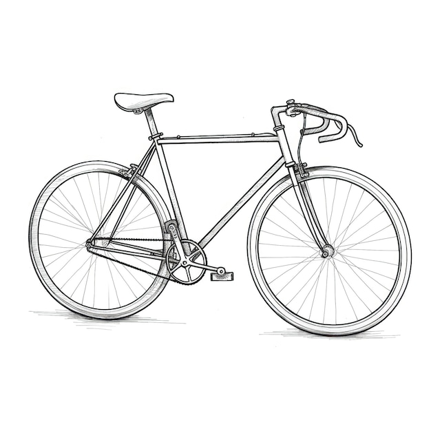 Road bicycle ai generated