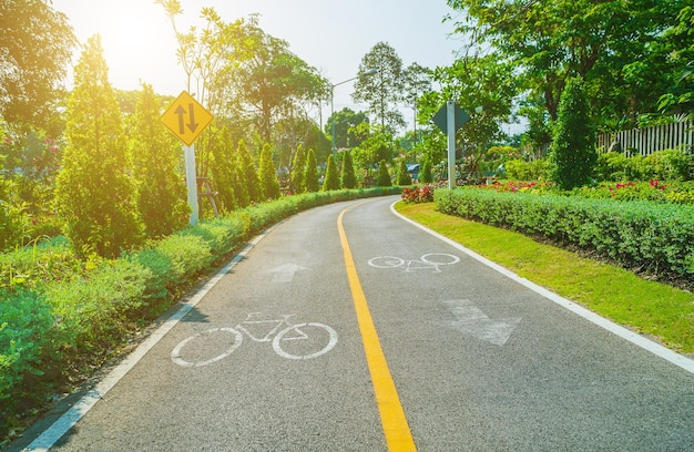 Foto strada tra gli alberi contro il cielo