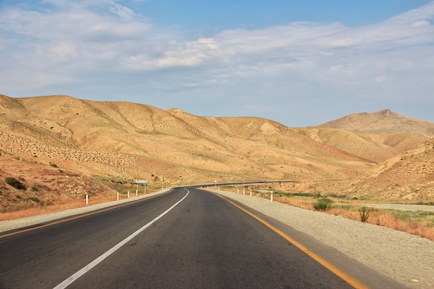 The road in Caucasian Mountains, Azerbaijan