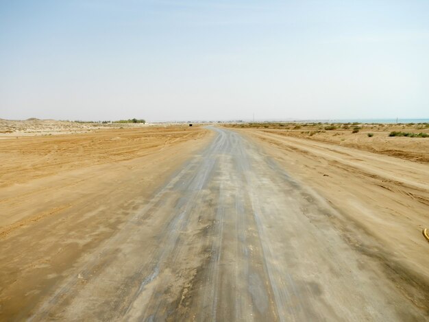 The road on the coast of Red sea