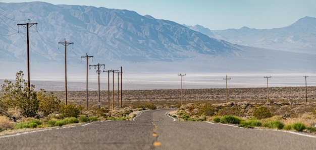 Road in Death Valley California USA