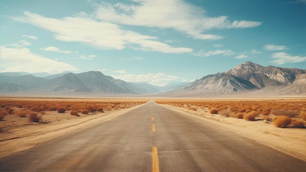 Photo road in death valley national park