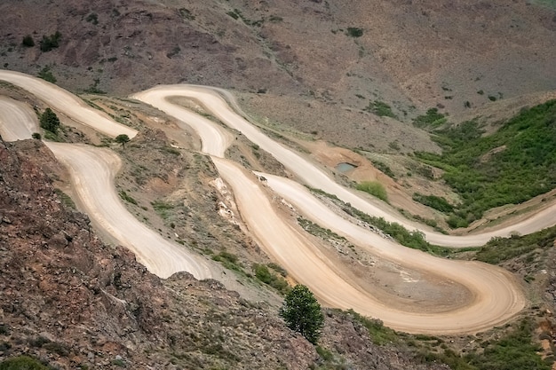 Дорога от Mirador Bajada del Rahue