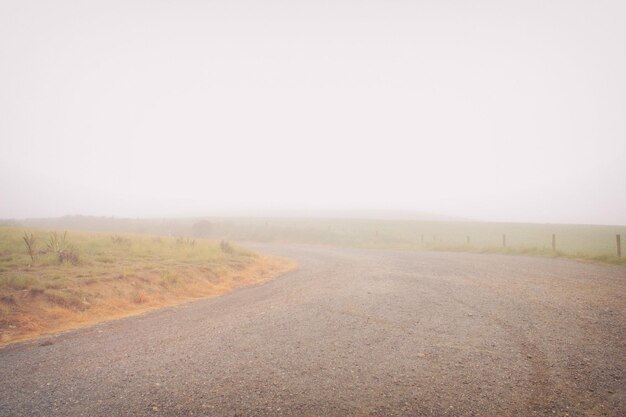 写真 霧の天候での道路