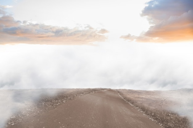 Road leading out to the horizon