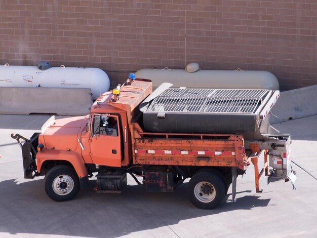 Photo road maintenance truck.