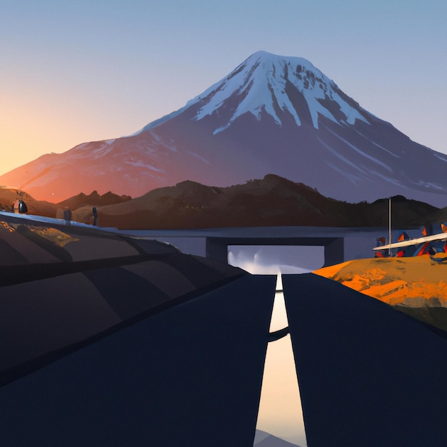 富士山への道