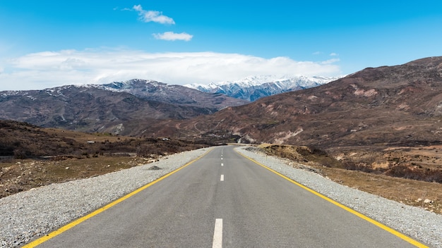 Road in mountains area