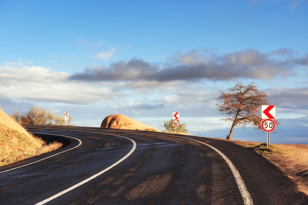 Road in mountains