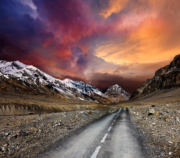 Road in mountains